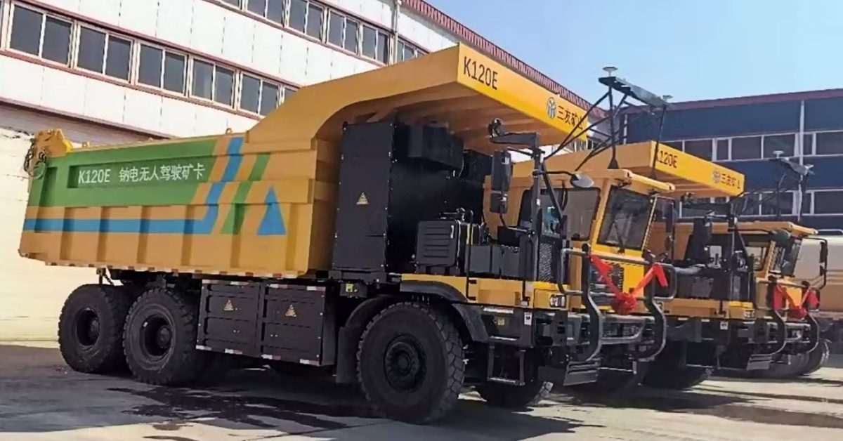 Tonly K120E Jadi Truk Tambang Listrik Sodium-ion Pertama di Dunia, Baterai 676 kWh Terisi Penuh dalam Hitungan Menit