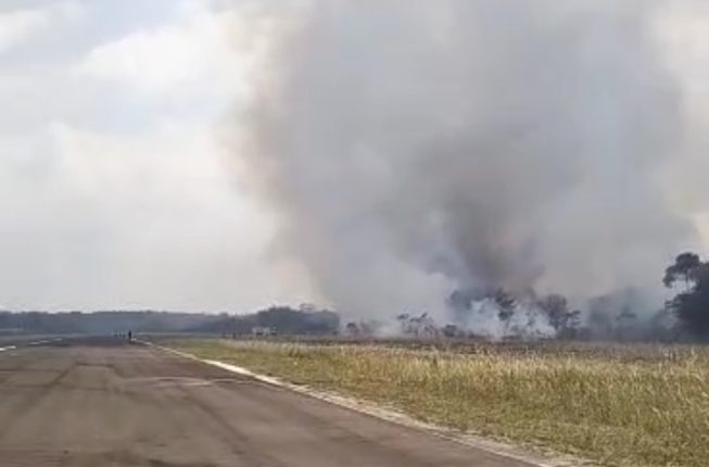 Karhutla 5 Hektare di Pinggir Runway Bandara Atung Bungsu Pagaralam Berhasil Dipadamkan, Diduga dari Tumpukan Sampah