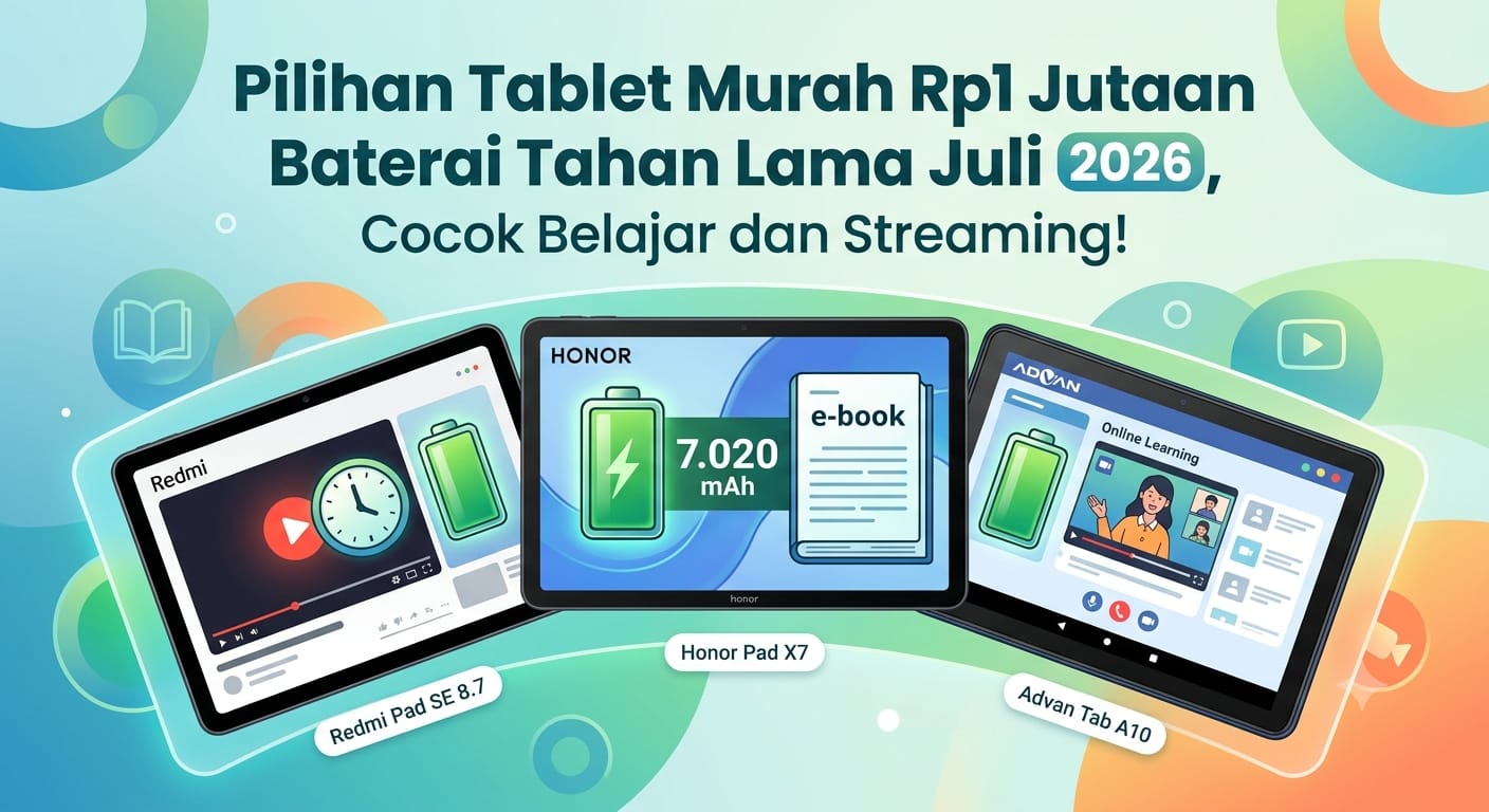 Honor Pad X7 vs Redmi Pad SE 8.7: Dua Tablet Rp 1 Jutaan, Baterai Jadi Pembeda Utama