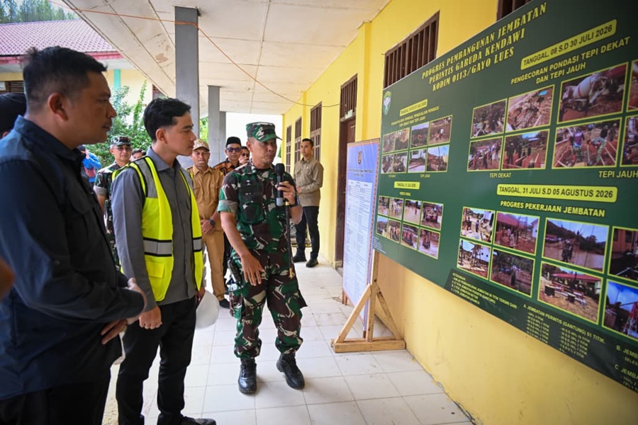 Wapres Gibran Tinjau Jembatan Gantung Kendawi di Gayo Lues, Target Rampung 15 Agustus