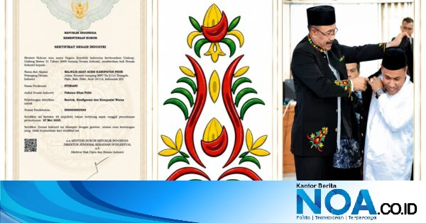 Baju Khas Pidie Kantongi Sertifikat Desain Industri, LIN Minta Pemkab Tak Berhenti di Administrasi