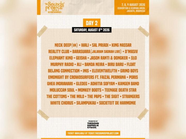 The Sounds Project 2026 Hari Kedua: King Nassar, Barasuara, dan Neck Deep Siap Meriahkan Tujuh Panggung Ancol