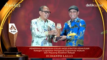 Rudianto Lallo Terima detiktimur Awards 2026, DPR Nilai Dedikasinya di Bantuan Hukum Layak Dicontoh