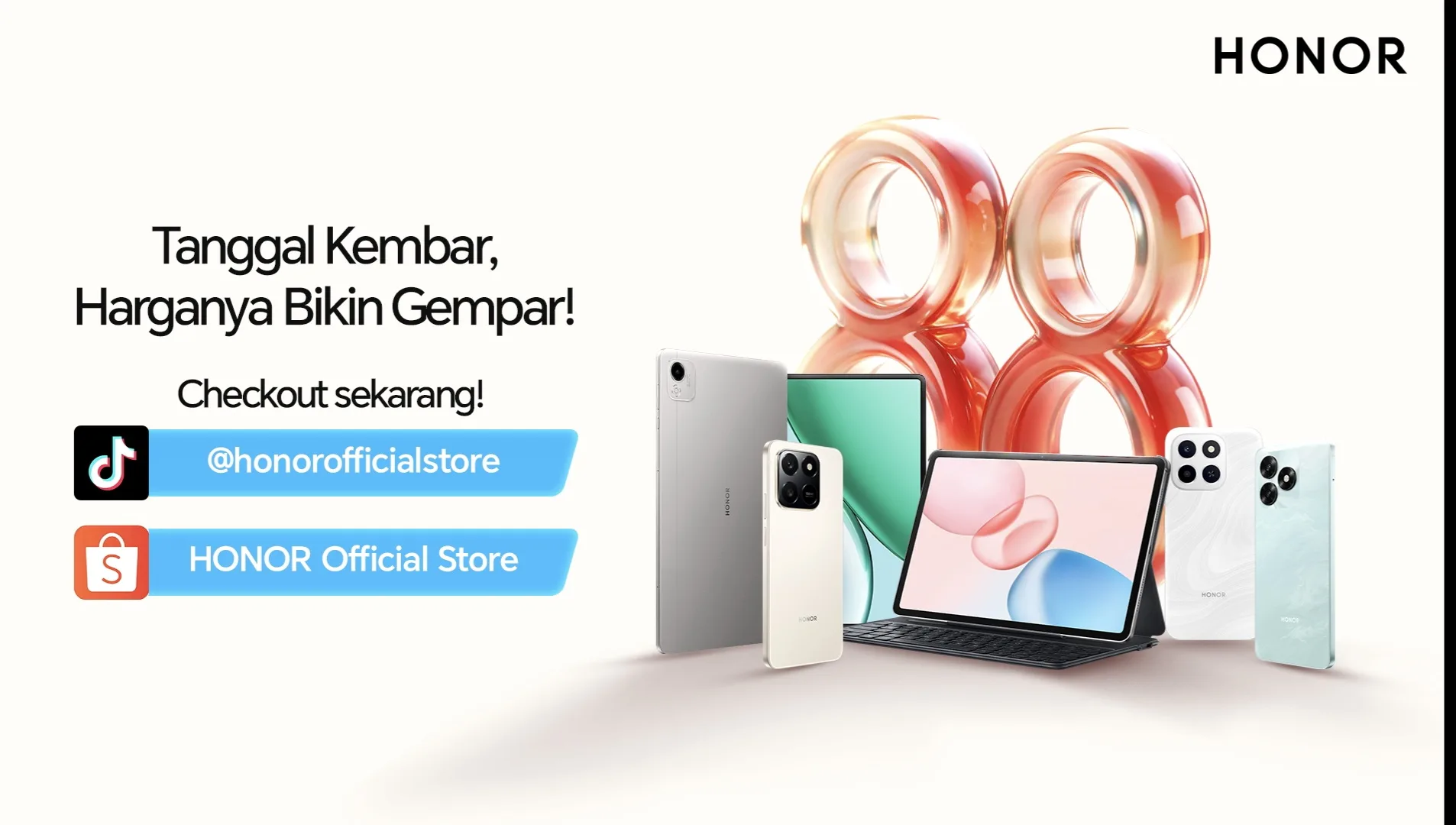 Promo HONOR Festival 8.8: Diskon Hingga 40% untuk X5c, X6c, X7d, dan Pad X9a