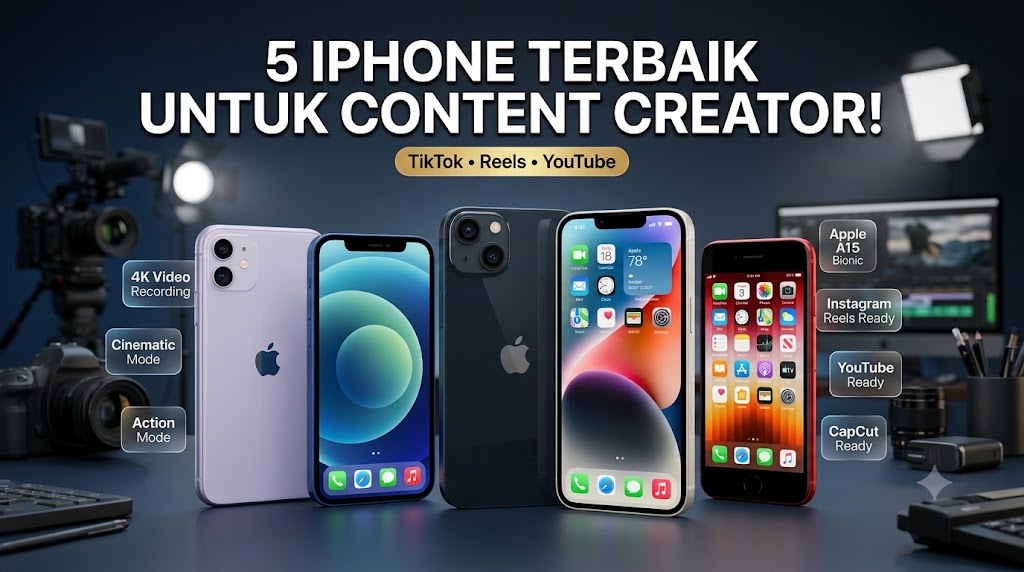 Review iPhone Bekas untuk Content Creator 2026: iPhone 13 Jadi Pilihan Paling Masuk Akal