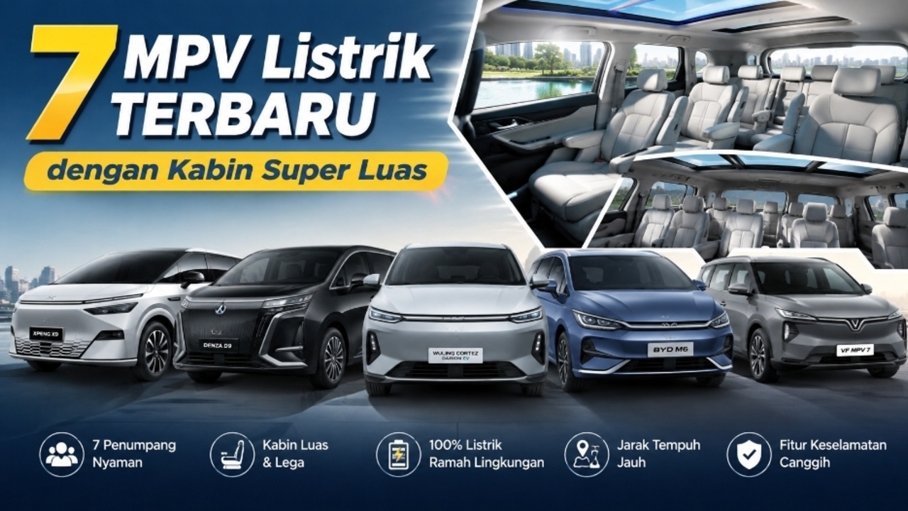 7 MPV Listrik Kabin Luas: Dari XPENG X9 hingga Opsi yang Baru Masuk Indonesia