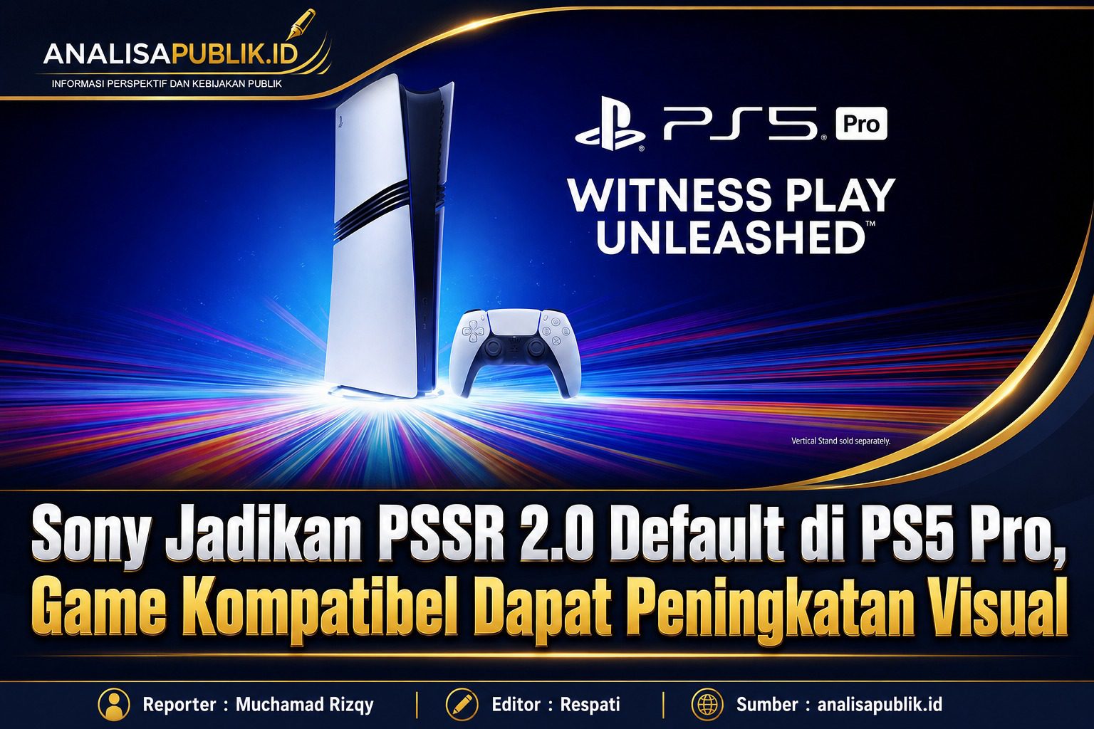 Sony Aktifkan PSSR 2.0 sebagai Default di PS5 Pro, Game Optimized Langsung Dapat Upscaling Lebih Tajam