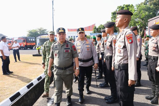 Gubernur Kepulauan Bangka Belitung Hidayat Arsani Pimpin Apel Kesiapsiagaan Karhutla 2026