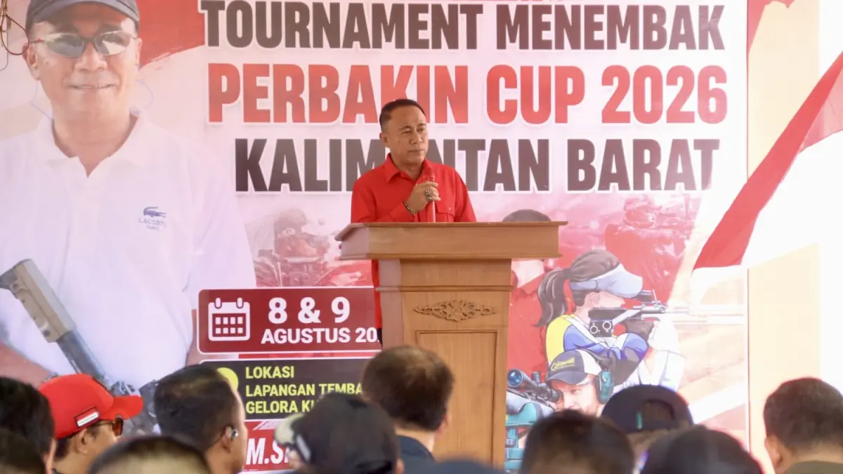 Wagub Kalimantan Barat Krisantus Buka Perbakin Kalbar Cup 2026
