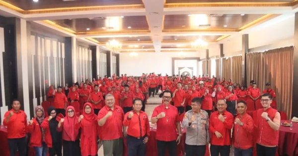 DPC PDI Perjuangan Batam Lantik 343 Pengurus Ranting di Bengkong, Targetkan Galang Tuntas Sebelum Pemilu 2029