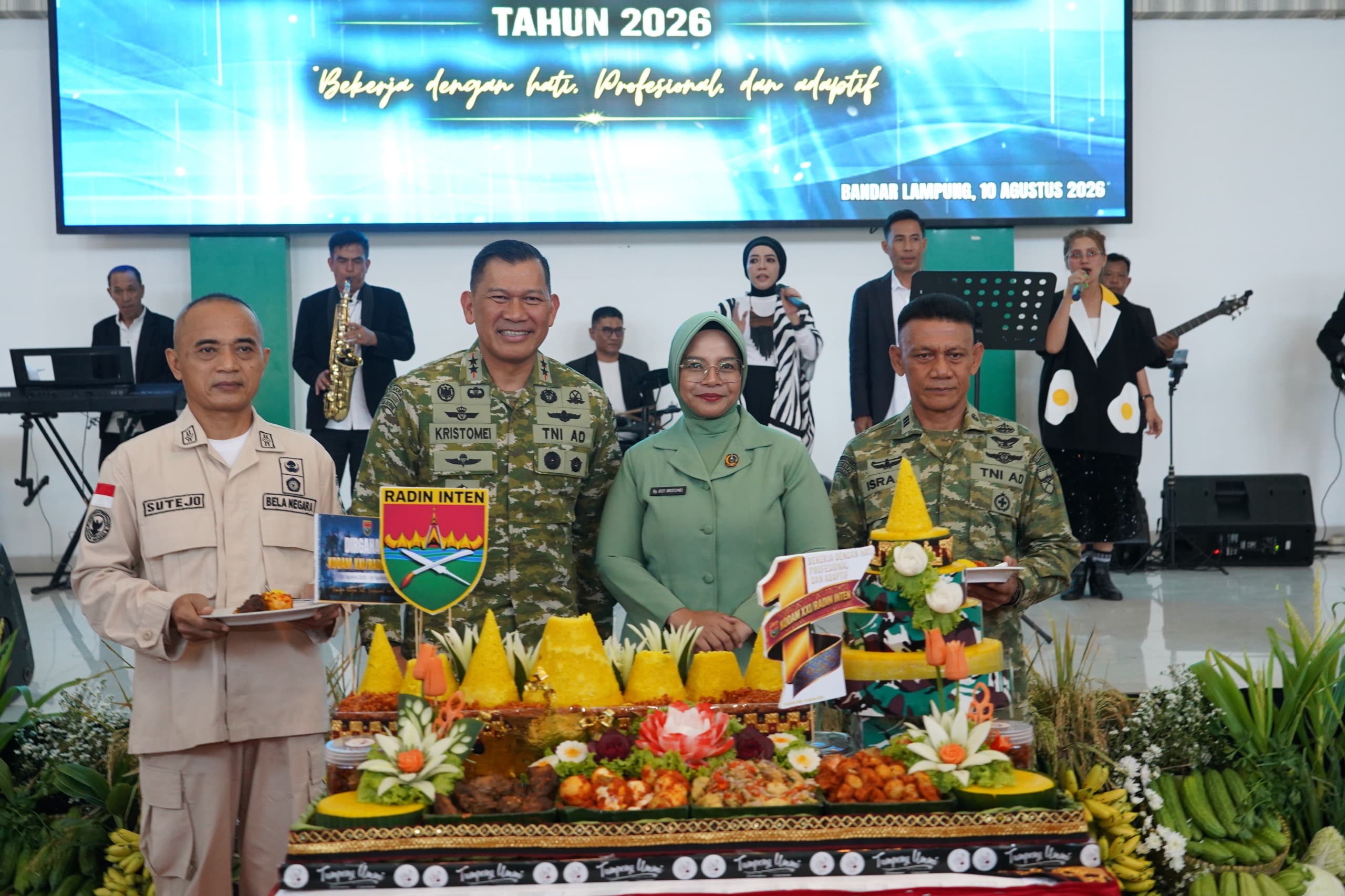 Gubernur Bengkulu Helmi Hasan Hadiri Syukuran HUT ke-1 Kodam XXI/Radin Inten