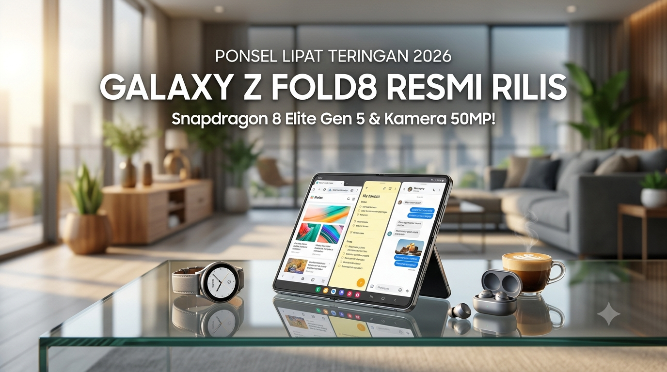 Samsung Galaxy Z Fold8 Resmi di Indonesia, Berat Cuma 201 Gram dan Baterai 4.800 mAh