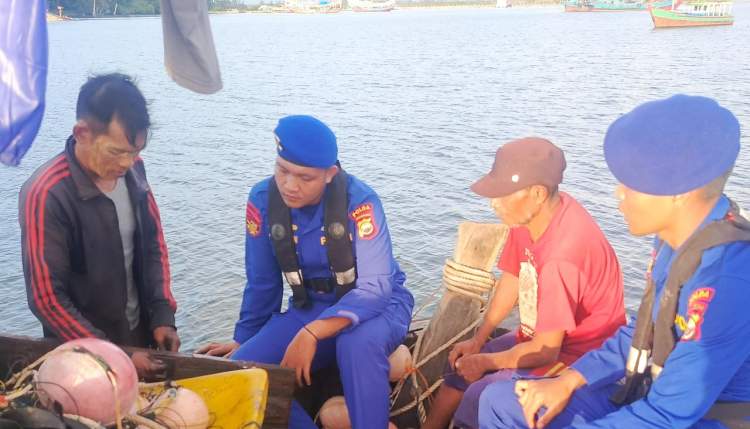 Ditpolairud Polda Bengkulu Patroli ke Perairan Muara Dua, Nelayan Diimbau Bawa Life Jacket Saat Melaut