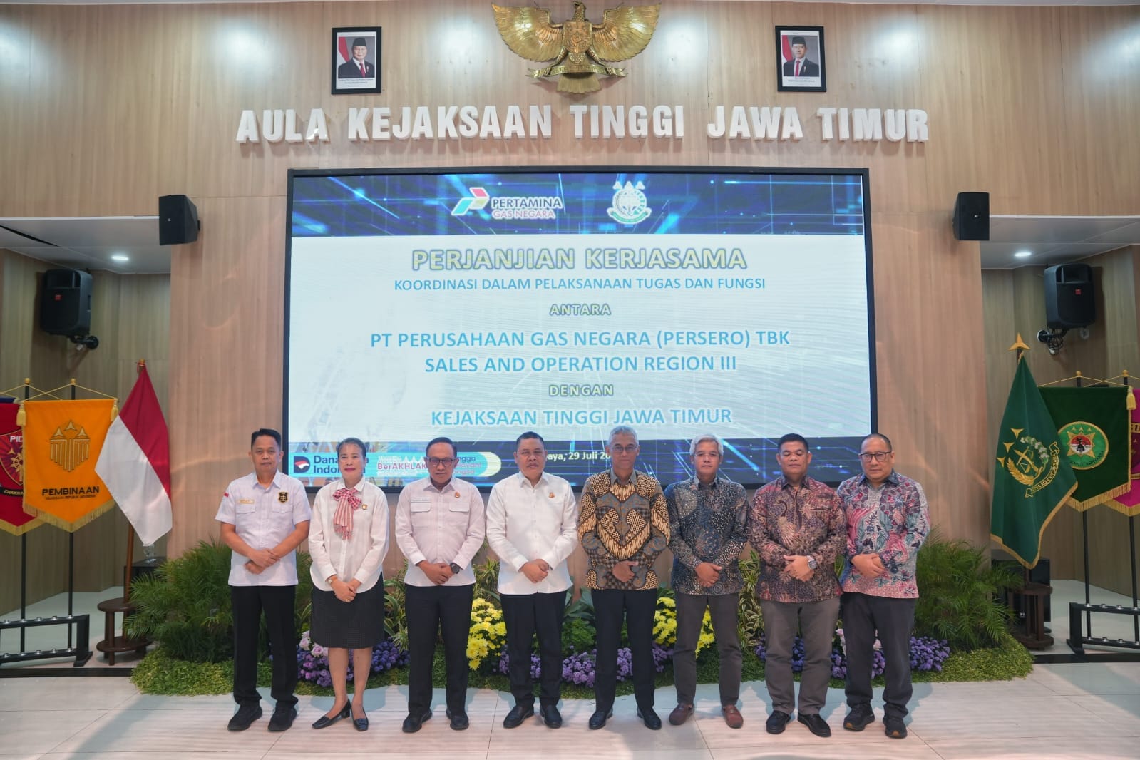 Kejati Jatim dan PGN Teken MoU, Infrastruktur Gas di Jatim Dapat Pendampingan Hukum