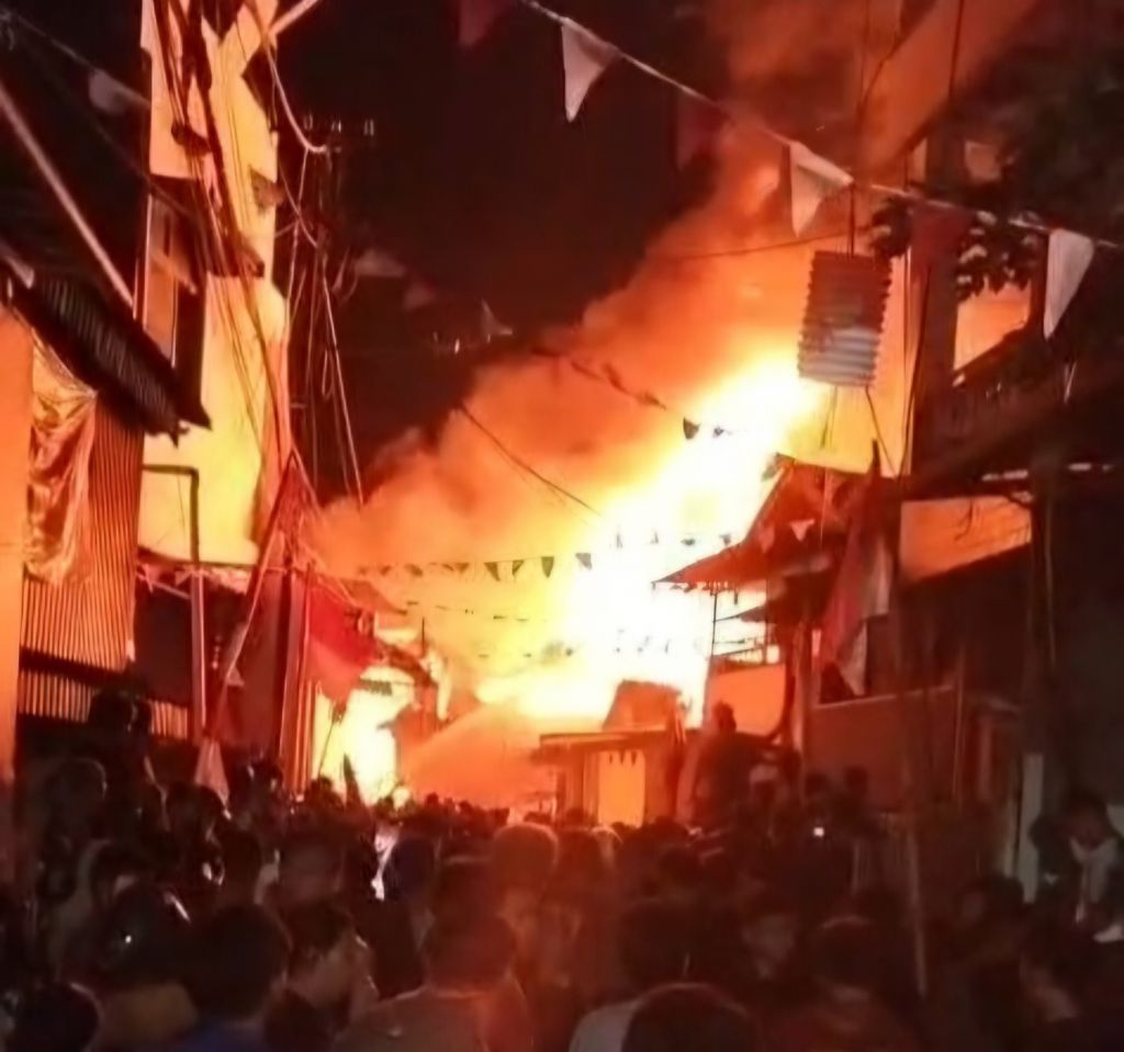 Kebakaran di Bontoala Makassar Hanguskan 30 Rumah, Satu Warga Terluka