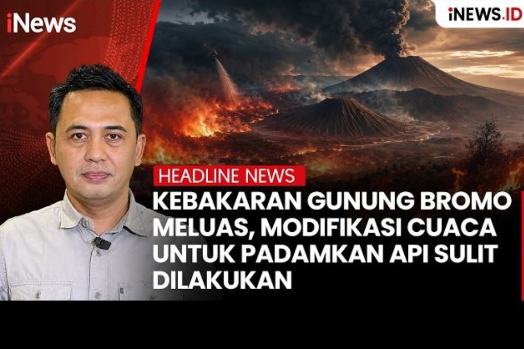 Kebakaran Bromo Capai 520 Hektare, Modifikasi Cuaca Diprediksi Gagal karena Minim Awan