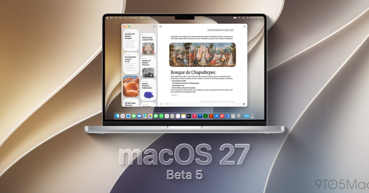 macOS 27 Golden Gate Beta 5 untuk Developer Sudah Rilis, Perbaiki Performa dan Bug