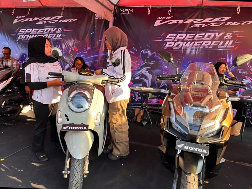 Public Exhibition New Honda Vario 160 di Blitar Diserbu Pengunjung, Test Ride Jadi Primadona