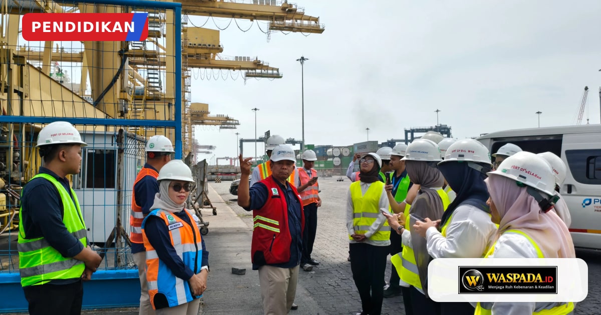 Bukan Cuma Teori, 15 Mahasiswa Magang Pelindo Regional 1 Belawan Diajak Langsung ke Dermaga dan Terminal Peti Kemas