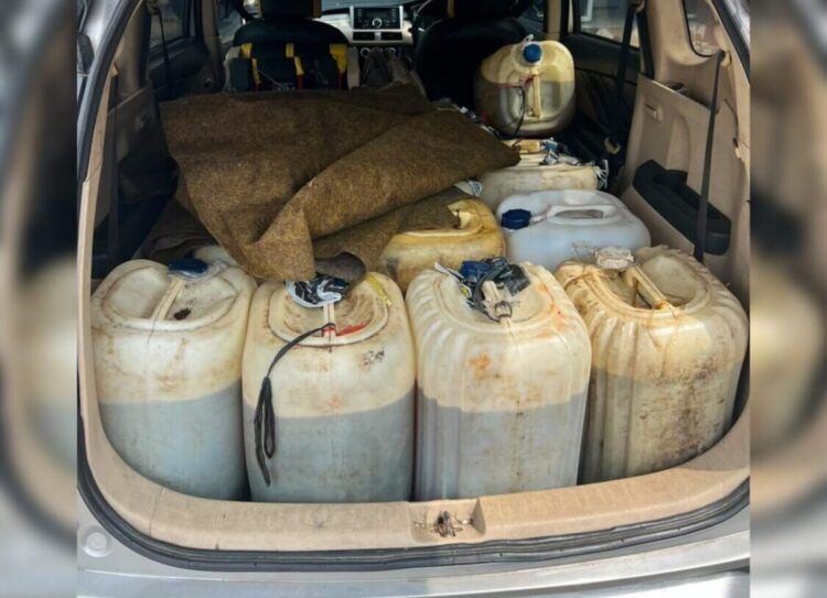 Polres 50 Kota Tangkap Pria Bawa 620 Liter Biosolar Subsidi di Harau, Modus Ditutup Karpet dalam Mobil