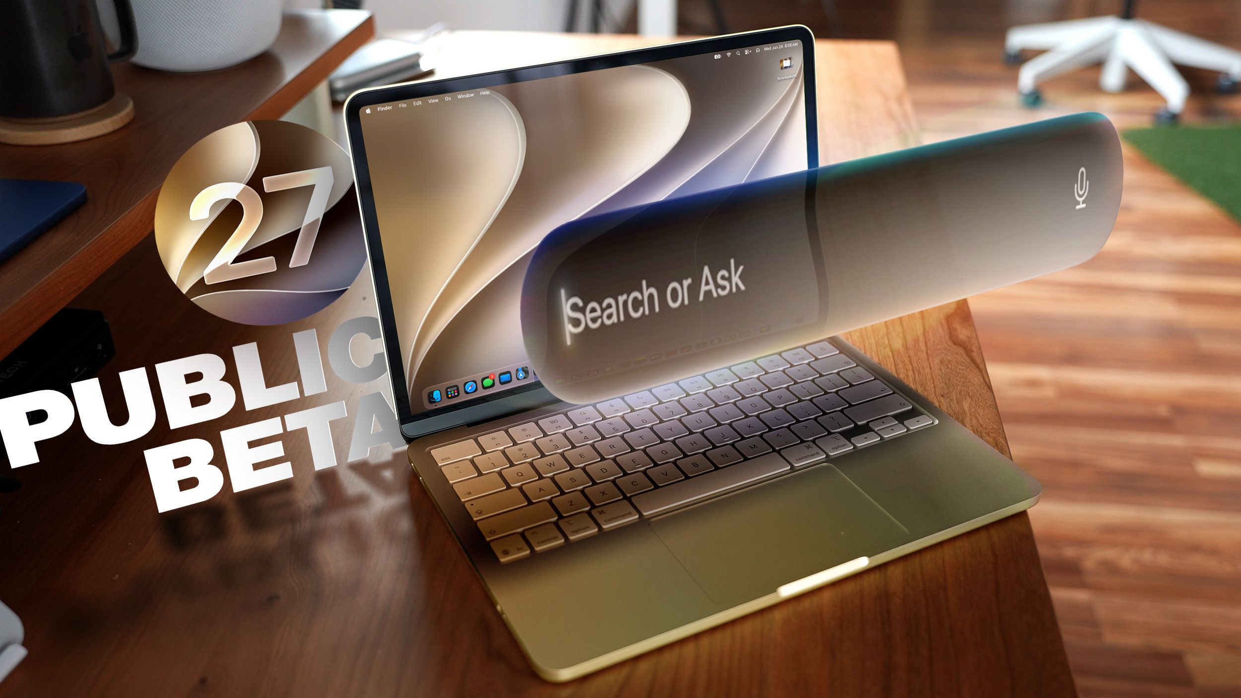 macOS Golden Gate Public Beta 3 Rilis, Siri Makin Pintar dan Desain Liquid Glass Disempurnakan