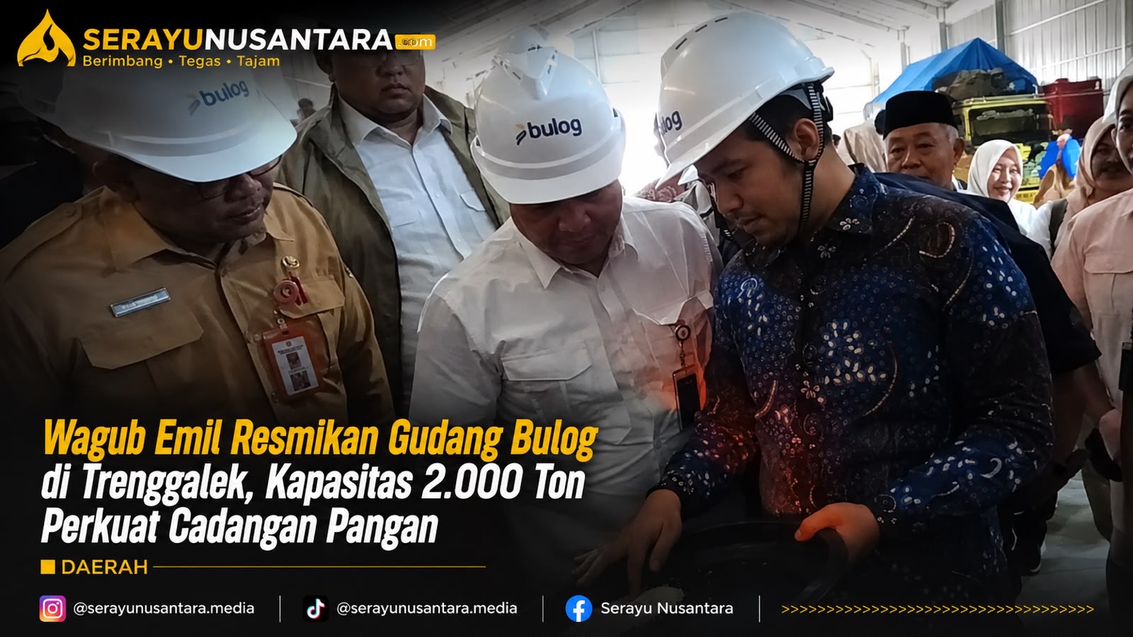 Bulog Bangun Gudang Beras 2.000 Ton di Trenggalek, Serap Panen Petani hingga Jaga Stok Pangan Nasional