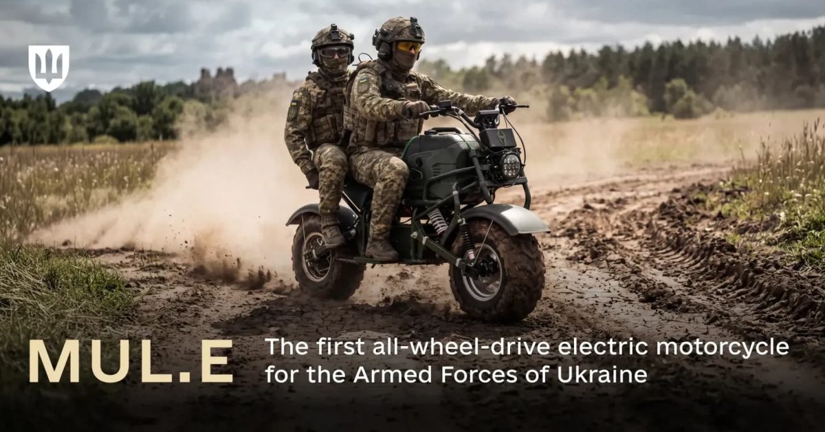 Ukraina Resmikan Motor Listrik Tempur MUL.E, Roda Penggerak Semua untuk Lawan Ranjau Darat