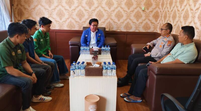 Kapolres Konawe AKBP Edi Raharjono Undang BEM dan PMII Dialog Bareng, Bahas Strategi Jaga Kondusivitas Wilayah