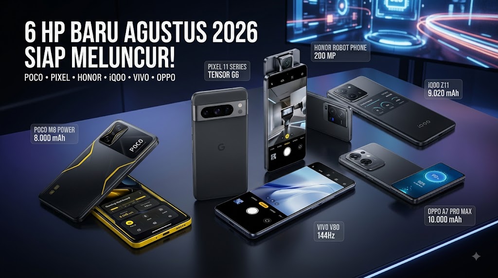 POCO M8 Power 5G Bawa Baterai 8.000 mAh, Google Pixel 11 Siap Meluncur di Agustus 2026