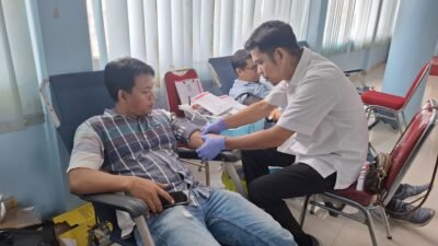 Kebutuhan Darah Palembang 7.000 Kantong per Bulan, DWP Setda dan PMI Gelar Donor Darah untuk Tekan Defisit 2.000 Kantong