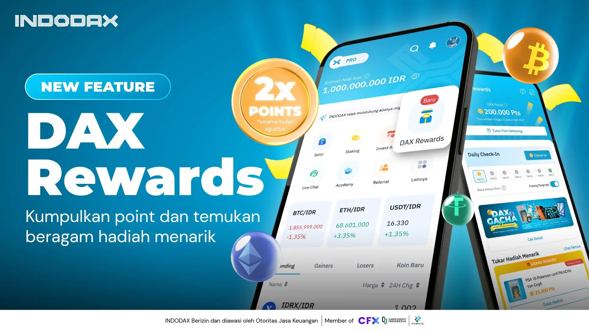 Review DAX Rewards INDODAX: Fitur Gacha Berhadiah Apple Watch dan PS5, Tapi Ini