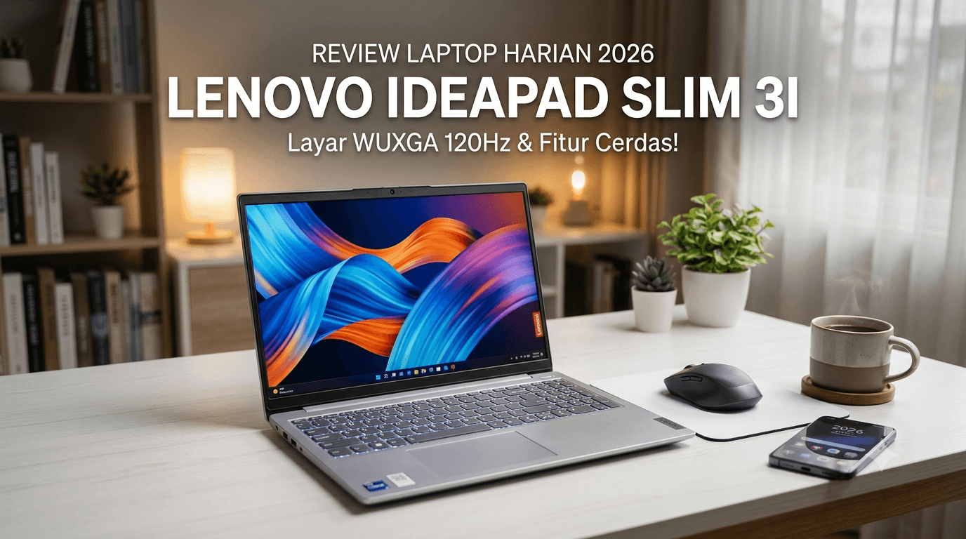 Review Lenovo IdeaPad Slim 3i 2026: Layar 120Hz yang Menipu, Prosesor Baru yang Kurang Greget