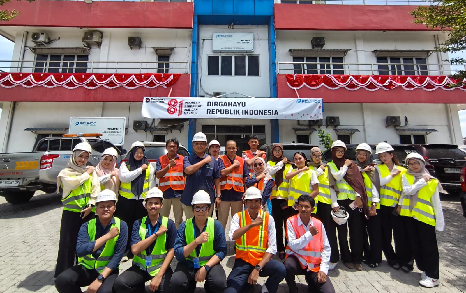 15 Mahasiswa Magang Turun ke Pelabuhan Belawan, Pelindo Regional 1 Perkenalkan Ekosistem Bisnis dari Hulu ke Hilir
