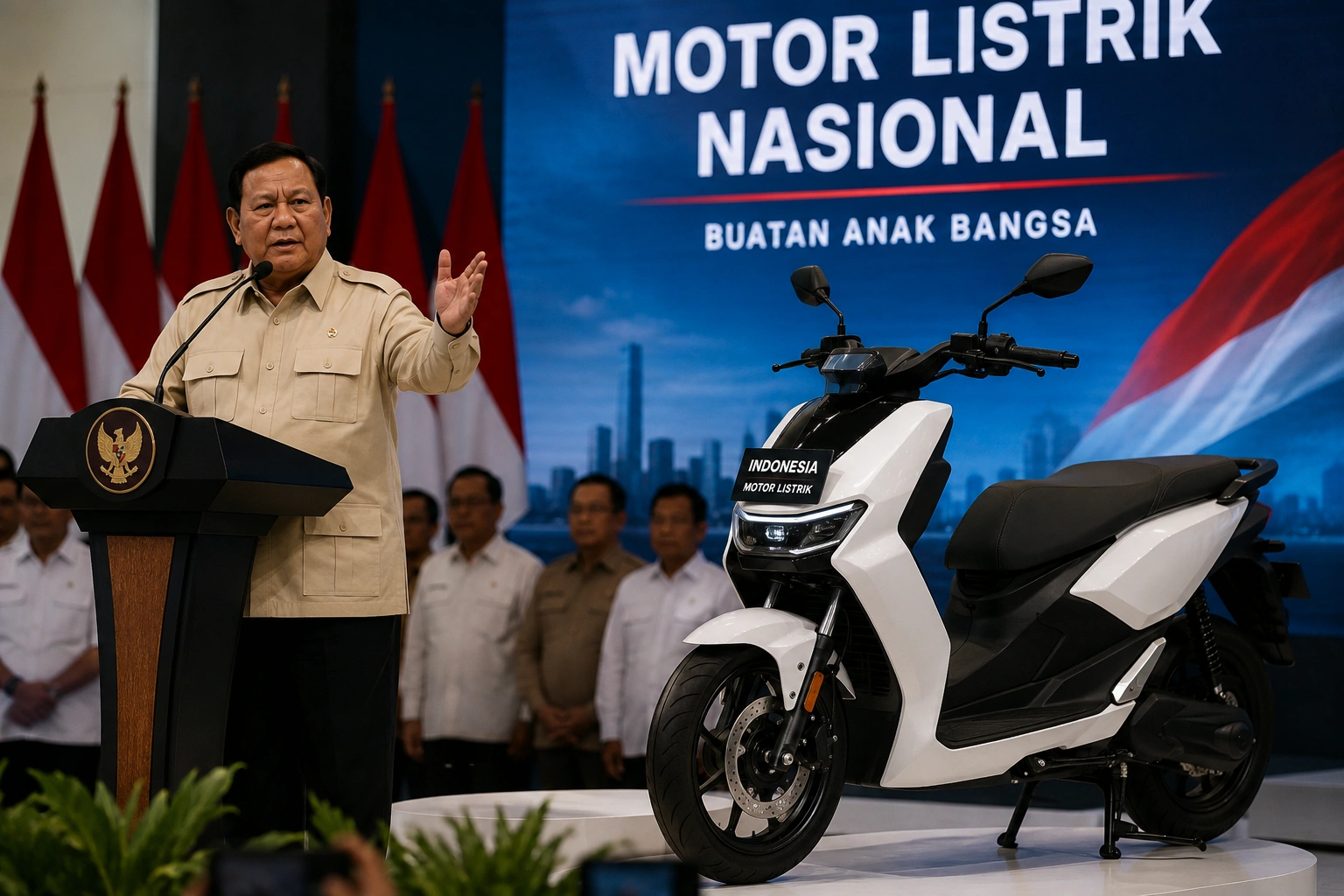 Pemerintah Siap Luncurkan Motor Listrik Nasional Hari Ini di Cikarang, Pindad Fokus ke Mobil Listrik