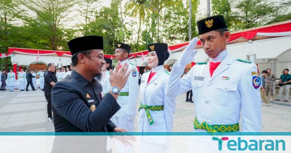 73 Paskibraka Sulsel Resmi Dikukuhkan Gubernur Andi Sudirman, Siap Bertugas di HUT ke-81 RI