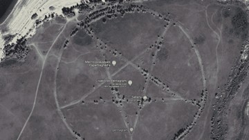 Google Earth Simpan Lokasi Misterius: Pentagram Raksasa Hingga Danau Berwarna Darah