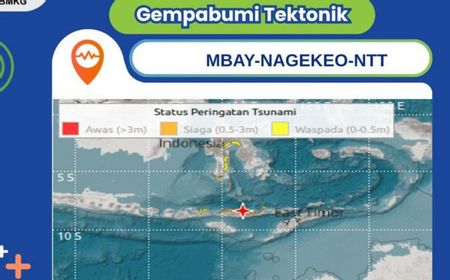 BMKG Cabut Peringatan Dini Tsunami Usai Gempa M7,7 di Nagekeo, Warga Diminta Tetap Waspada