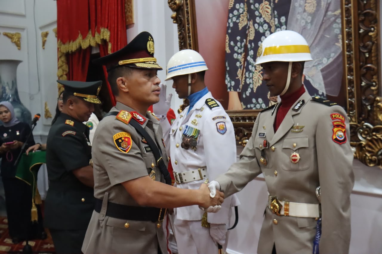 Kapolda Bengkulu Irjen Yudhi Sulistianto Hadiri Pengukuhan 28 Paskibraka Provinsi di Balai Semarak