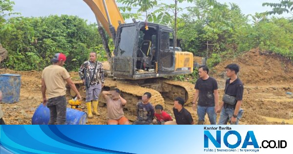 Polres Nagan Raya Amankan 2 Excavator dan 4 Orang di Lokasi Tambang Emas Ilegal, Penyidikan Terus Dikembangkan