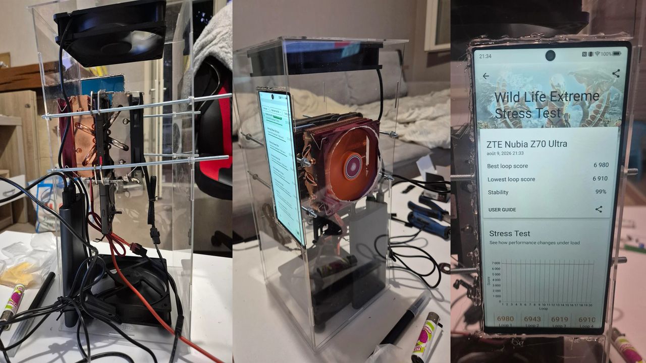 ZTE Nubia Z70 Ultra Dimodif Jadi PC Gaming, Pasang Dua Kipas Desktop di Smartphone