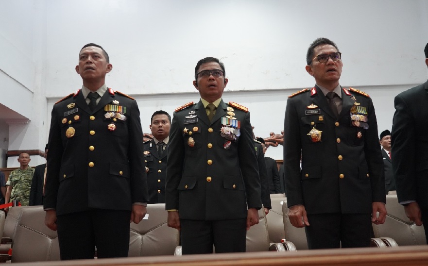 Danrem 042/Gapu Hadiri Rapat Paripurna DPRD Jambi untuk Simak Pidato Kenegaraan Presiden, Forkopimda Kompak