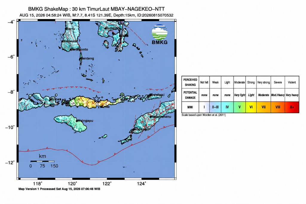 Gempa M7,7 Guncang Flores, Pelabuhan Maumere Rusak Berat dan Tiga Pelabuhan Pelindo Berhenti Beroperasi