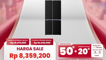 Transmart Full Day Sale 16 Agustus 2026: Kulkas Side by Side 480L Harga Turun Jadi Rp 8,3 Juta