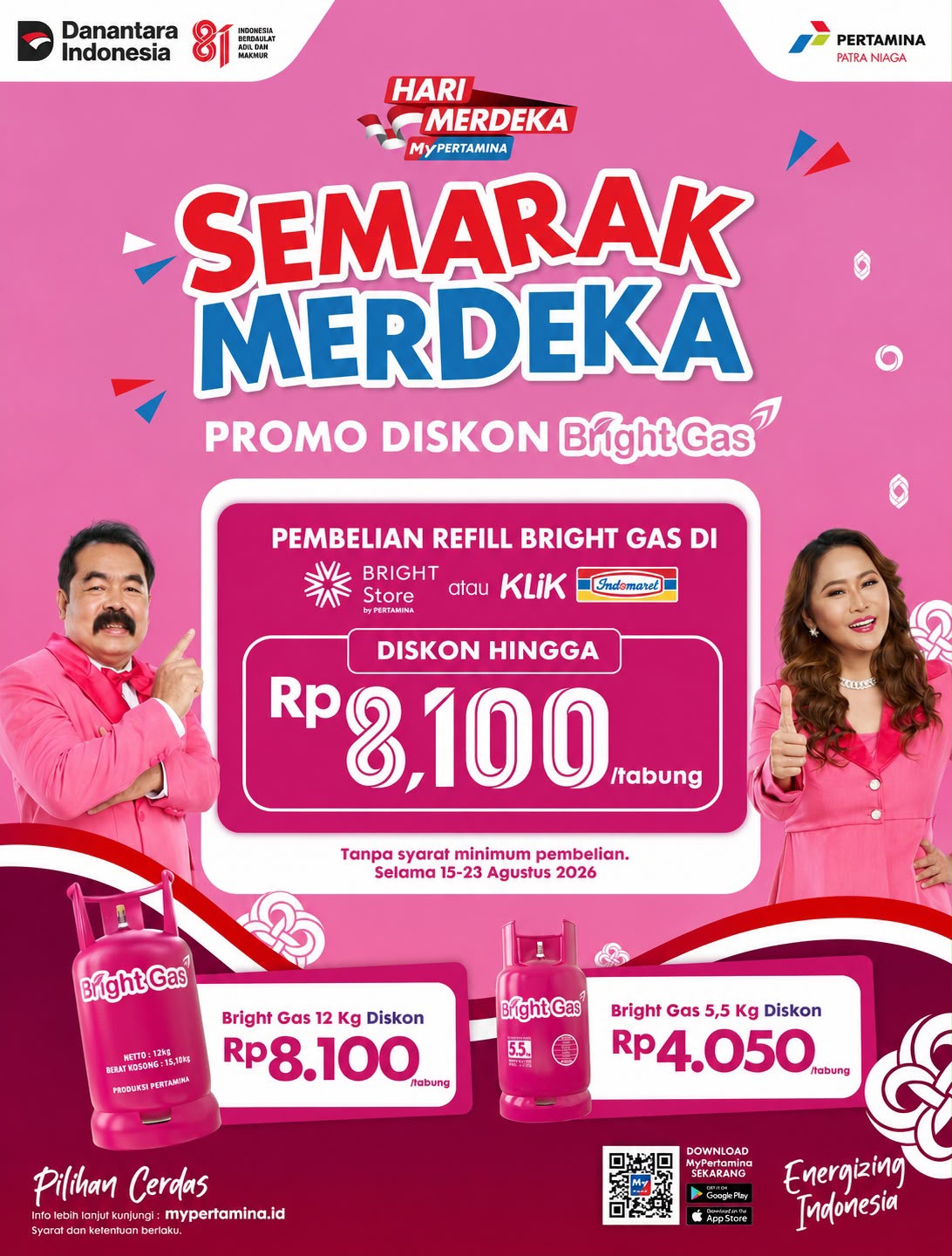 Pertamina Sumbagut Potong Harga Bright Gas hingga Rp8.100 per Tabung, Begini Cara Klaimnya
