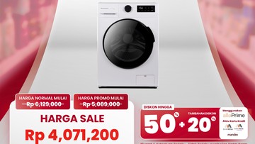 Transmart Full Day Sale 16 Agustus 2026: Mesin Cuci Front Load 7 Kg Bisa Ditebus Rp 4 Jutaan, Ini Syaratnya
