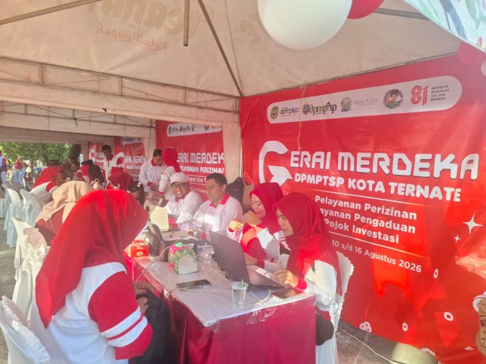 DPMPTSP Ternate Terbitkan 40 Surat Izin Usaha di Gerai Merdeka Taman Nukila, 30 dari Pemkot dan 10 dari Pemprov