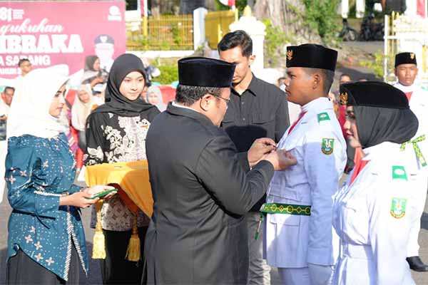 23 Paskibraka Kota Sabang Dikukuhkan untuk HUT ke-81 RI, Walikota Tekankan Tanggung Jawab Mengibarkan Merah Putih