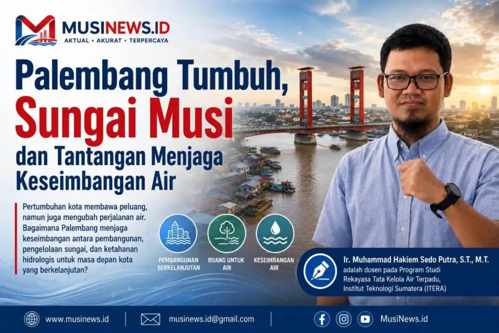 Kota Palembang Terus Tumbuh, Sejauh Mana Rencana Tata Ruang Mengakomodasi Kebutuhan Air Sungai Musi?