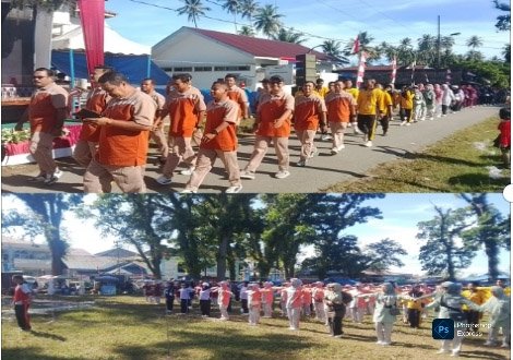 Camat Natal Resmi Lepas Jalan Santai dan Senam Pagi dalam Rangkaian HUT Ke-81 RI di Mandailing Natal