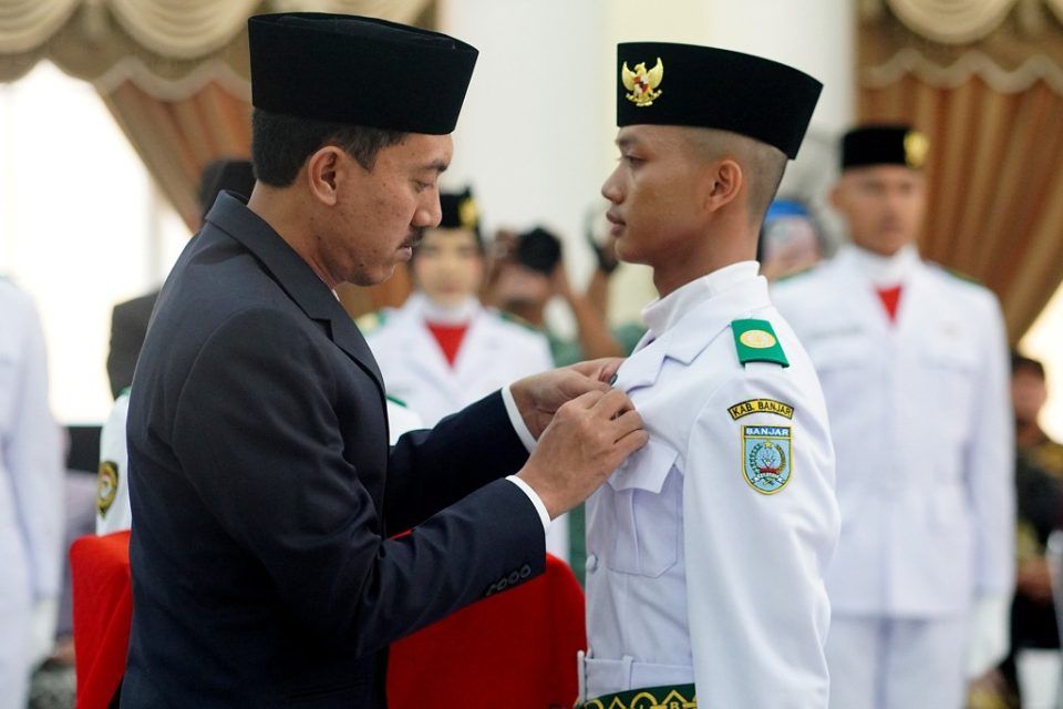 33 Paskibraka Kabupaten Banjar Resmi Dikukuhkan, Siap Bertugas di HUT ke-81 RI di Alun-Alun Ratu Zalecha